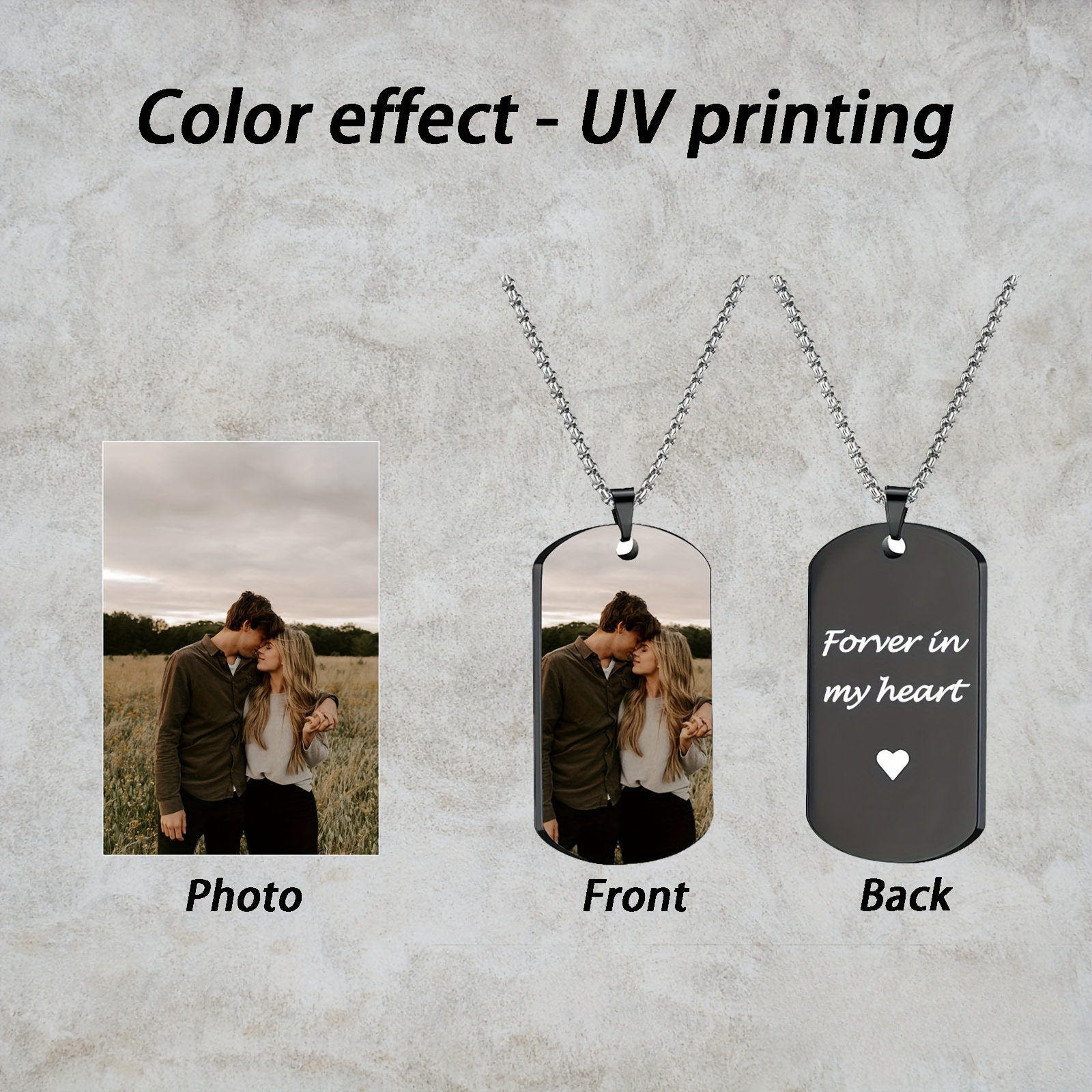 Pet Portrait Custom - Custom Personalized Picture Pendant Necklace, Custom
