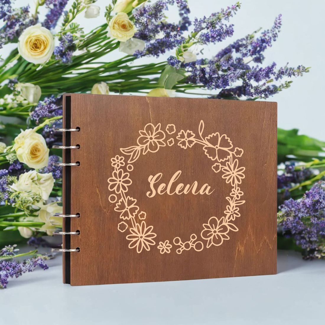 Custom Photo Book - Personalized Wooden Photo Album Custom Engraved