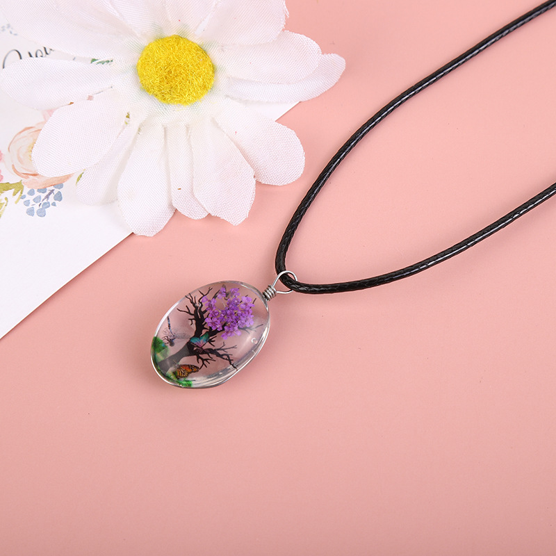 Real Dried Flower Baby's Breat - Birth Flower Necklace avaliação e preço