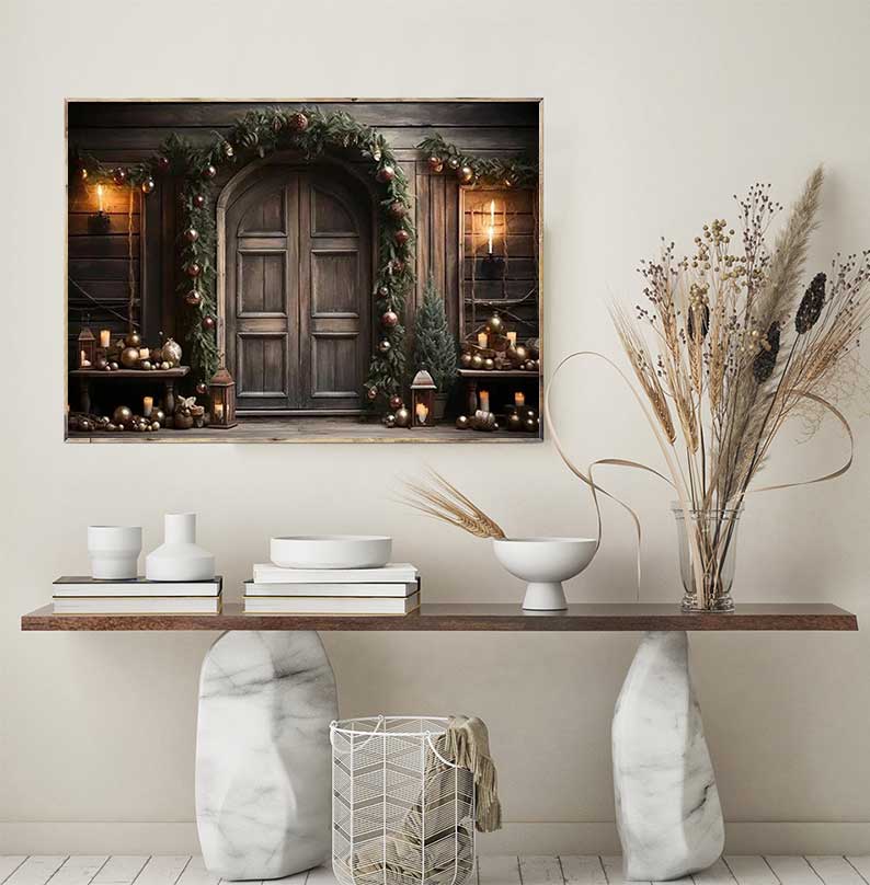 1pc frameless Large Christmas  - Family Tree Print avaliação e preço