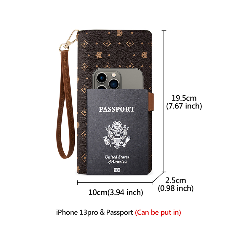 FOXER Women Long Wallet Card & - Monogram Keychain Leather avaliação e preço