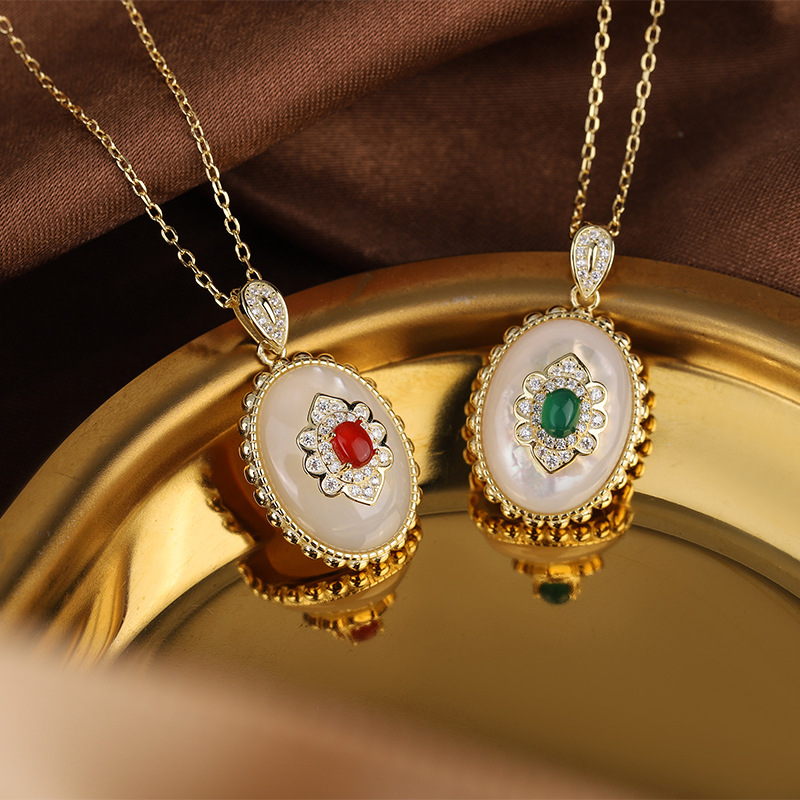 Women's Fashion Light Luxury F - Birth Flower Necklace avaliação e preço
