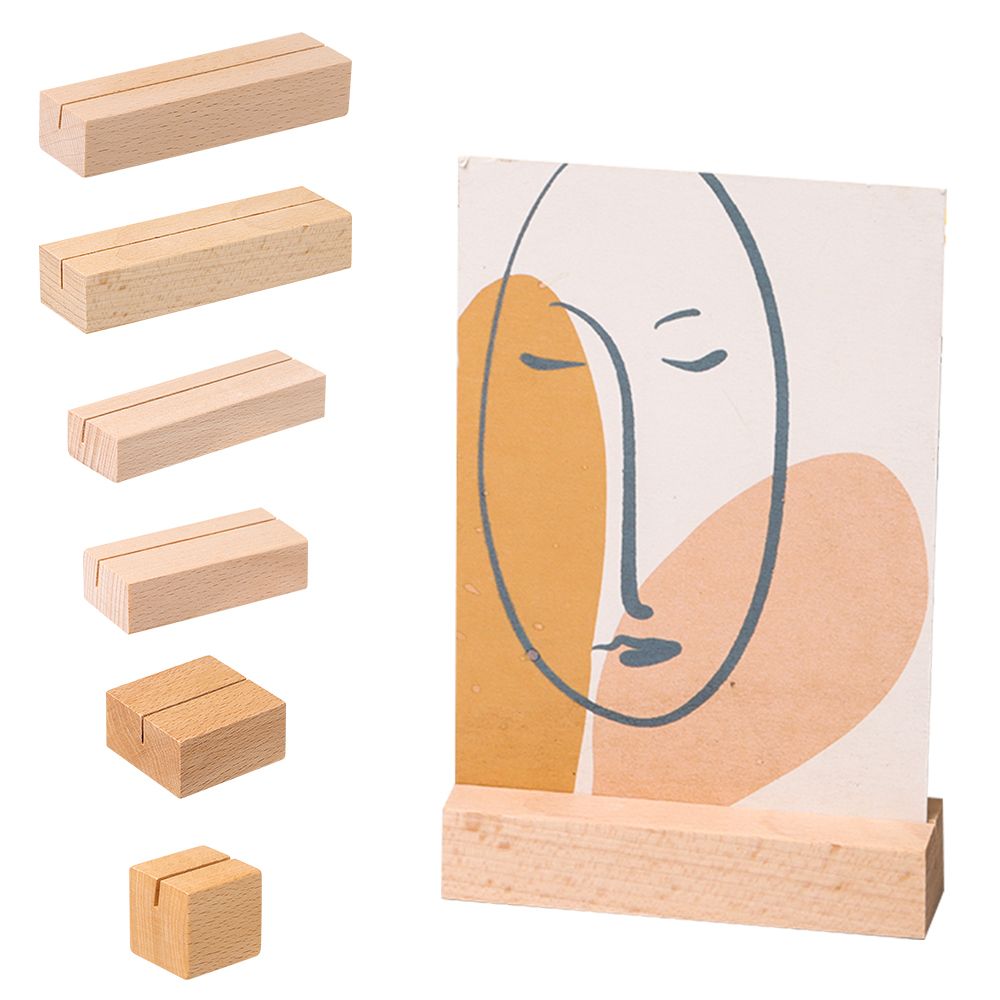 Picture Frame Base Desk Card N - Engraved Wood Frame avaliação e preço