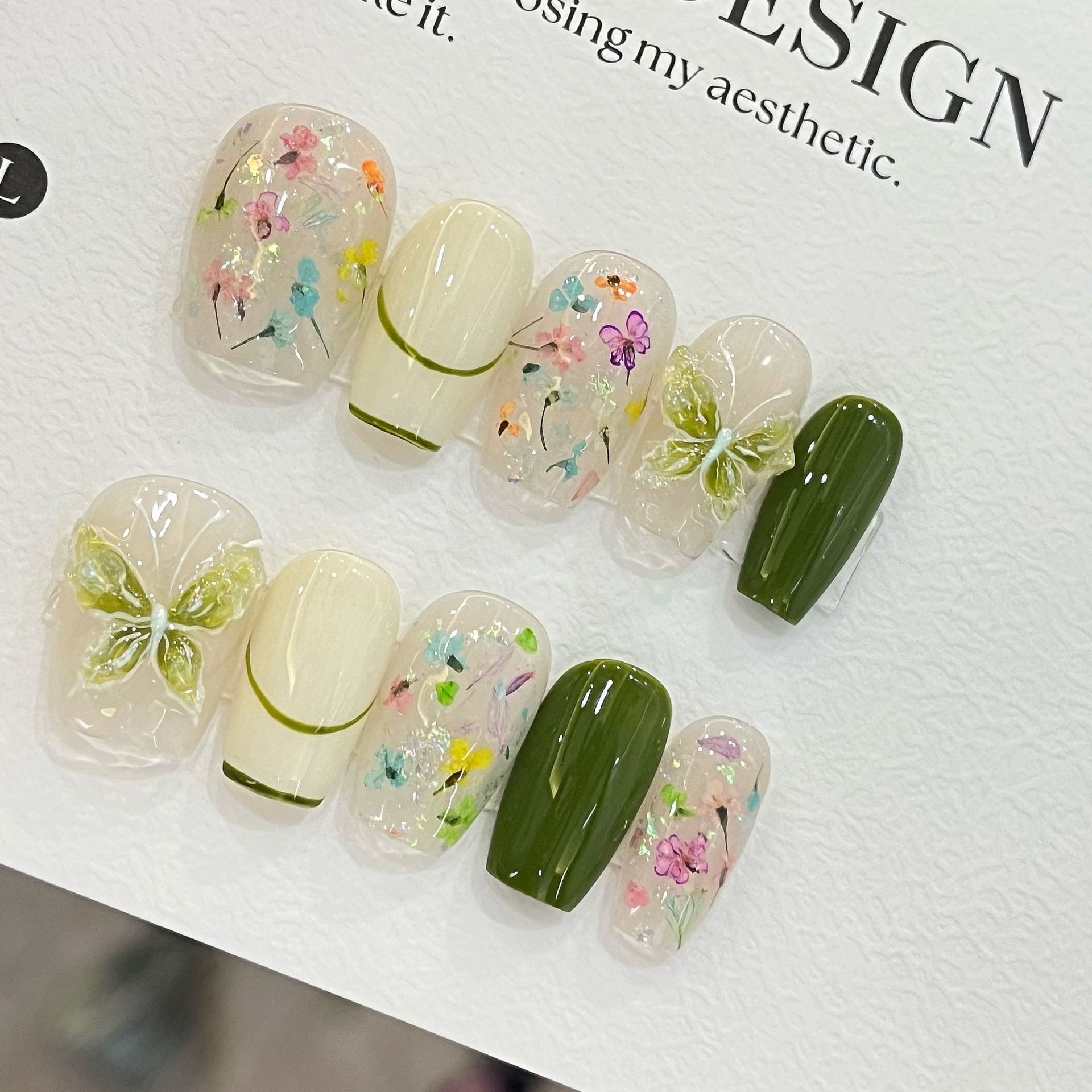 10pcs Butterfly Flower Fake Na - Pressed Flower Art avaliação e preço
