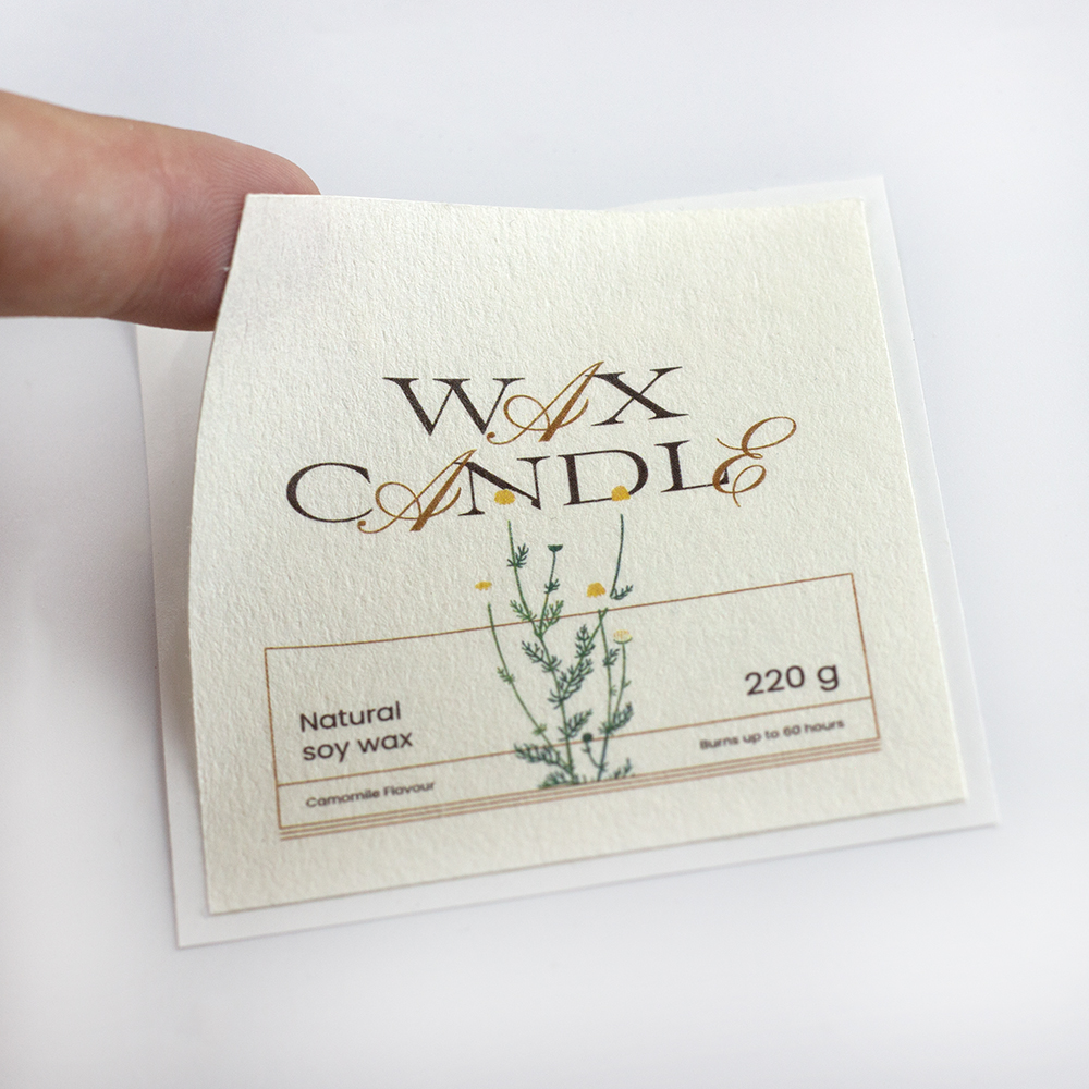 Custom Logo Printing Adhesive  - Personalised Candle Label avaliação e preço