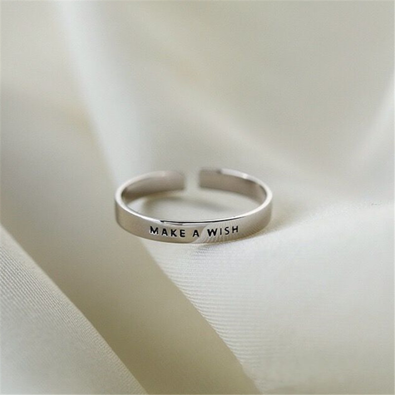 925 Sterling Silver Make A WIS - Initial Ring Custom avaliação e preço