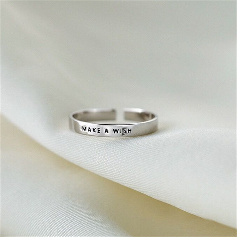 925 Sterling Silver Make A WIS - Initial Ring Custom avaliação e preço