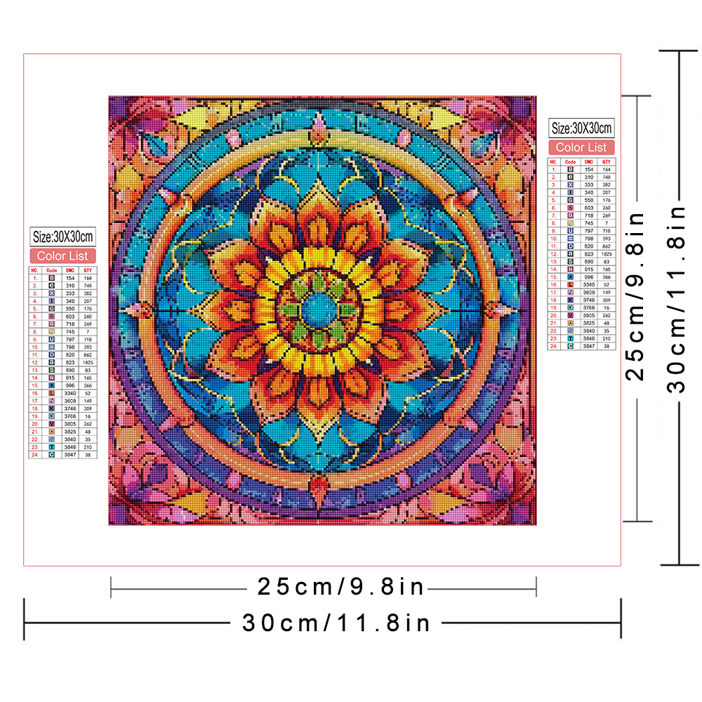 Diamond Painting Mandala Flowe - Photo Mosaic Print avaliação e preço
