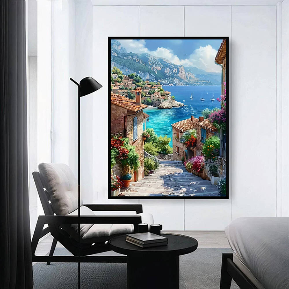 1pc frameless  Diamond Paintin - Photo Mosaic Print avaliação e preço