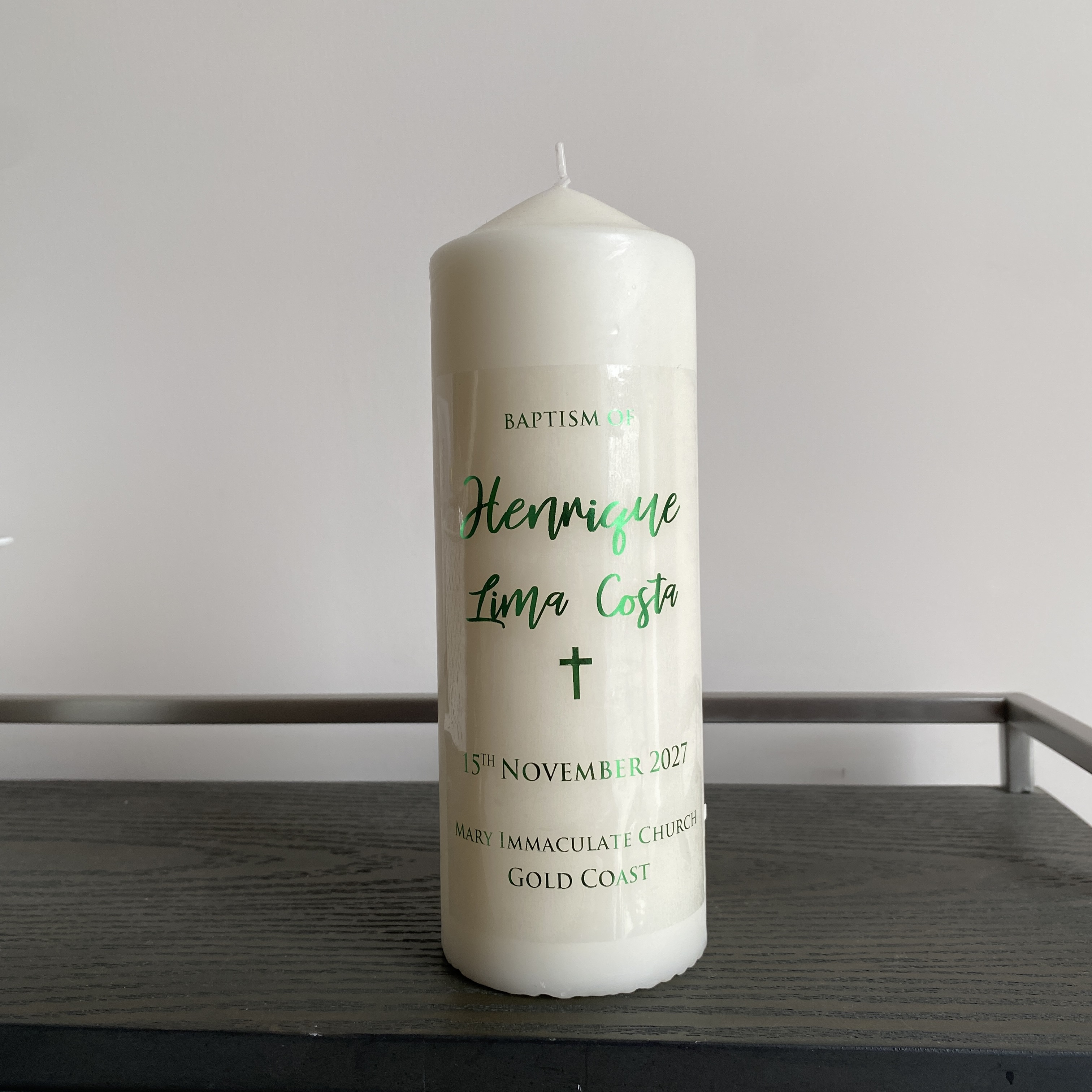 1 Personalized Wedding Candle  - Personalised Candle Label avaliação e preço