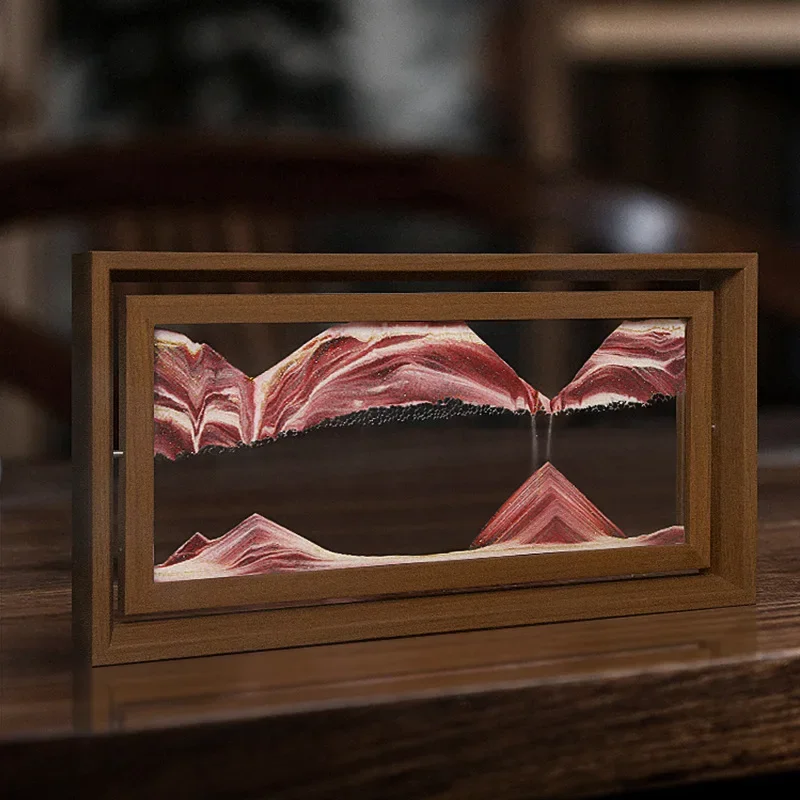 3D Rotatable Sandscape Moving  - Engraved Wood Frame avaliação e preço