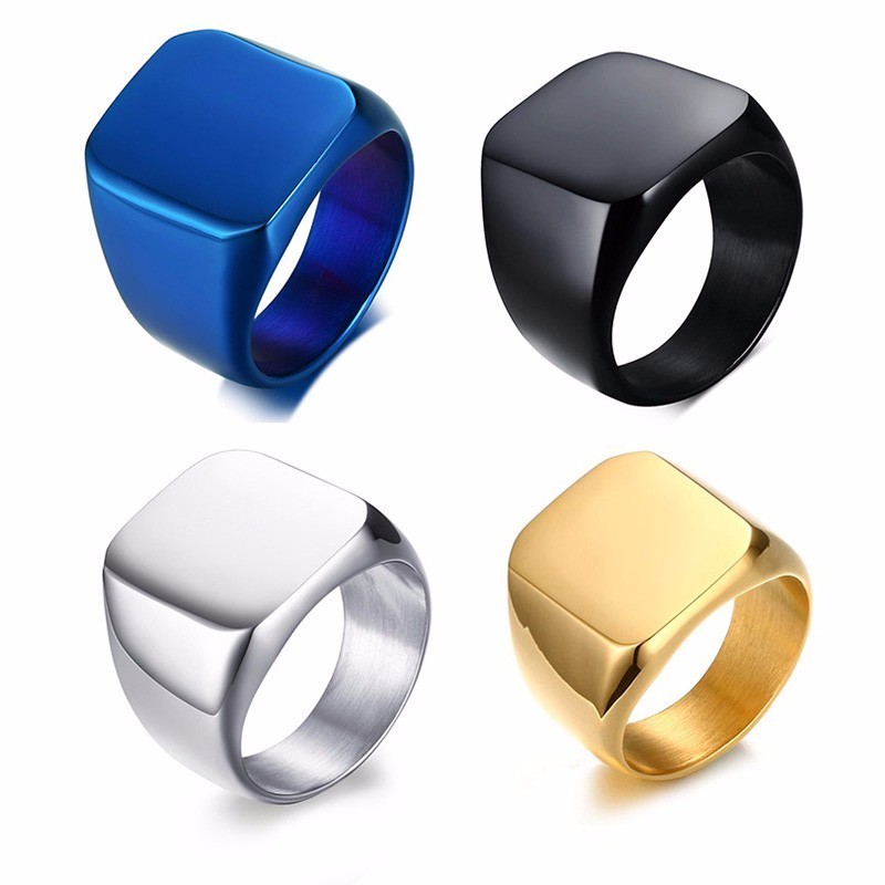Vnox Free Personalized Stamp R - Initial Ring Custom avaliação e preço