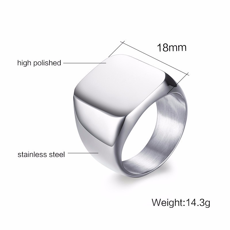 Vnox Free Personalized Stamp R - Initial Ring Custom avaliação e preço