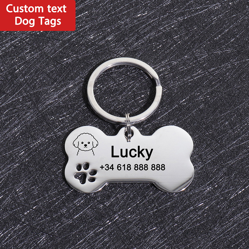 Custom Name Dog Tags Personali - Pet Portrait Custom avaliação e preço