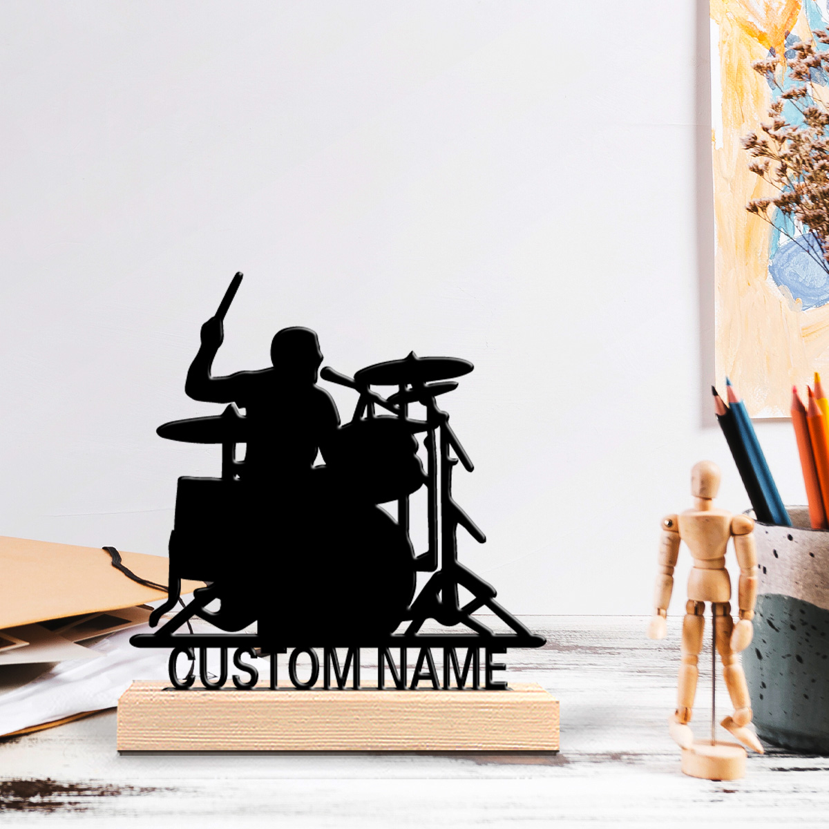 1pc Stylish Personalized Custo - Engraved Wood Frame avaliação e preço