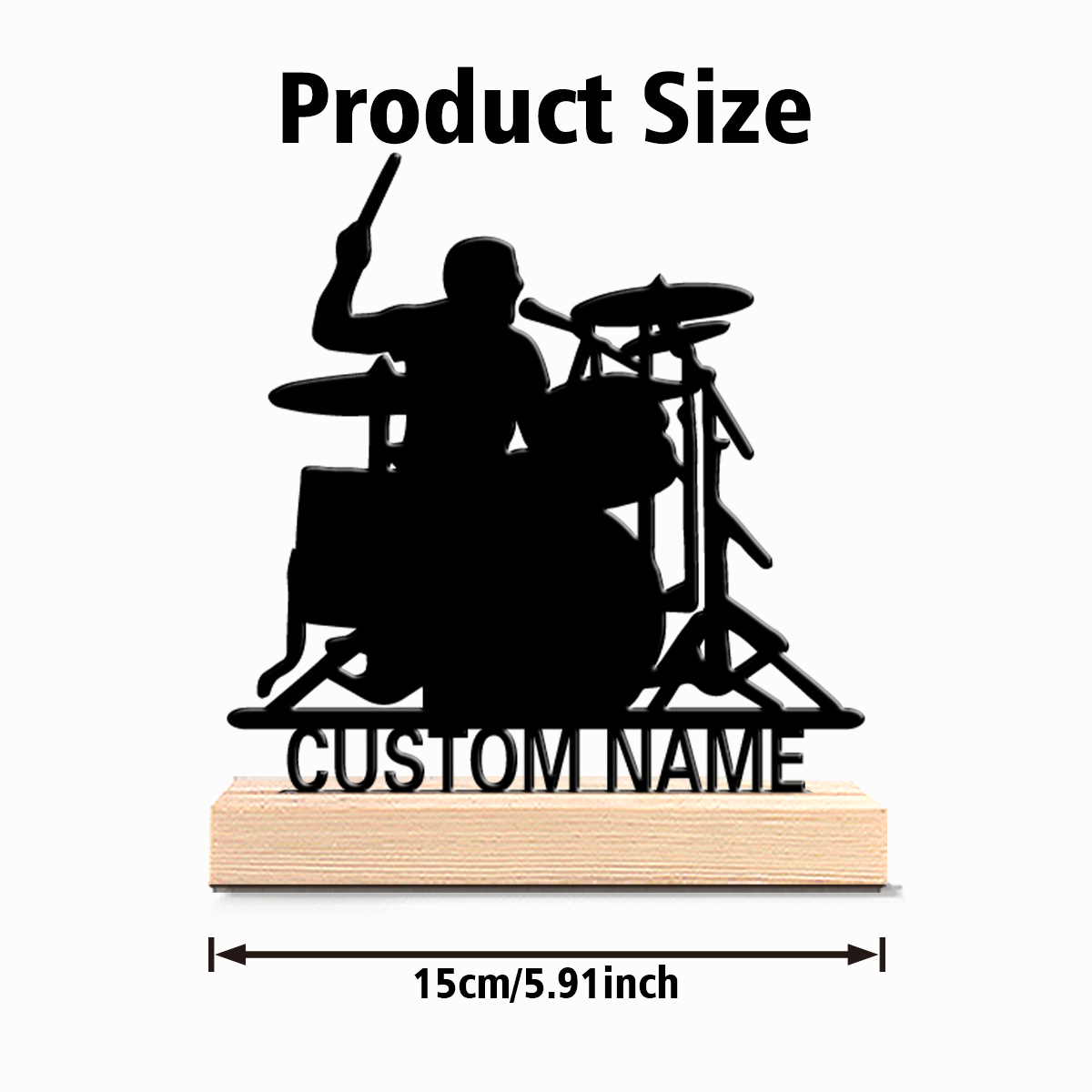 1pc Stylish Personalized Custo - Engraved Wood Frame avaliação e preço