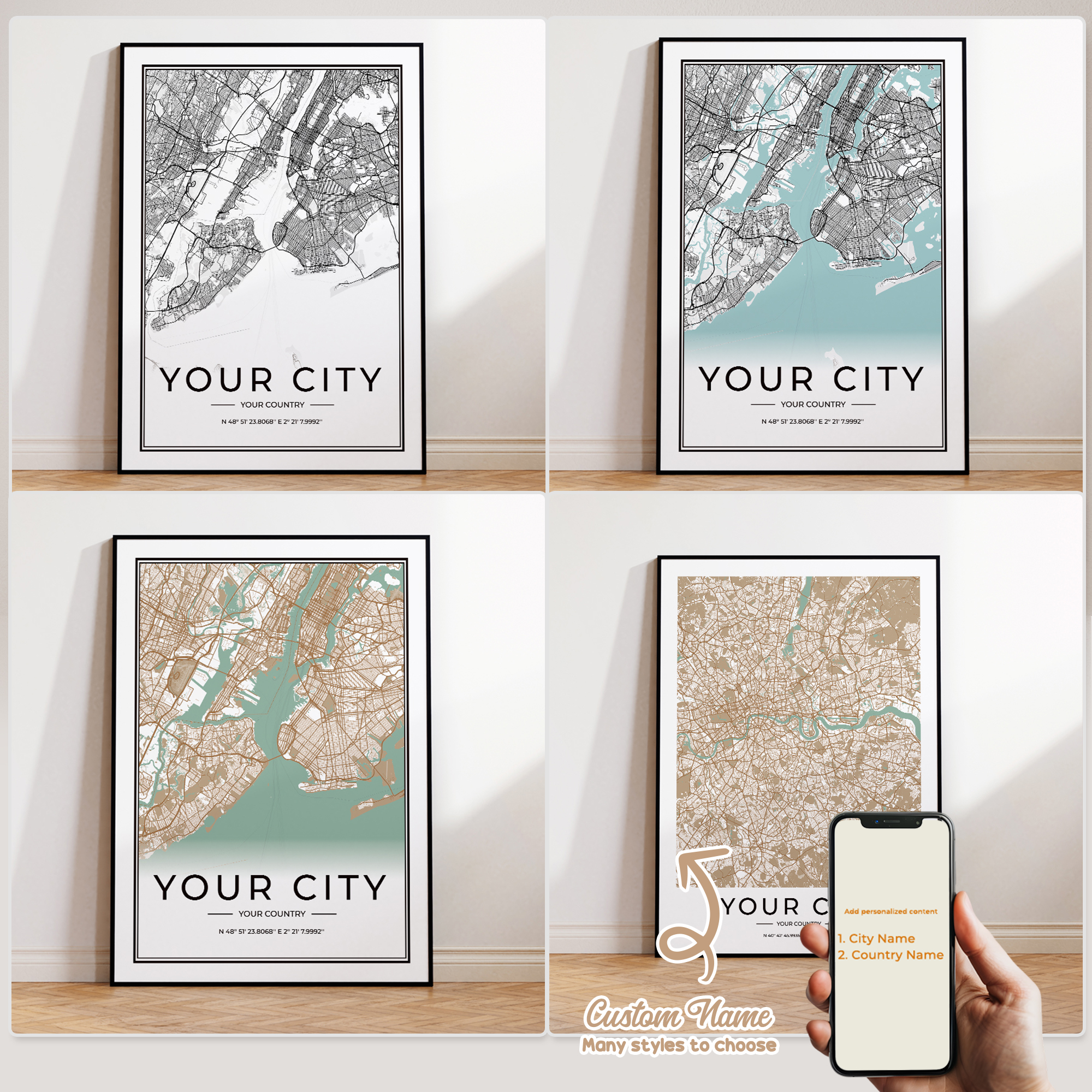 Custom Personalized City And C - Custom Star Map avaliação e preço