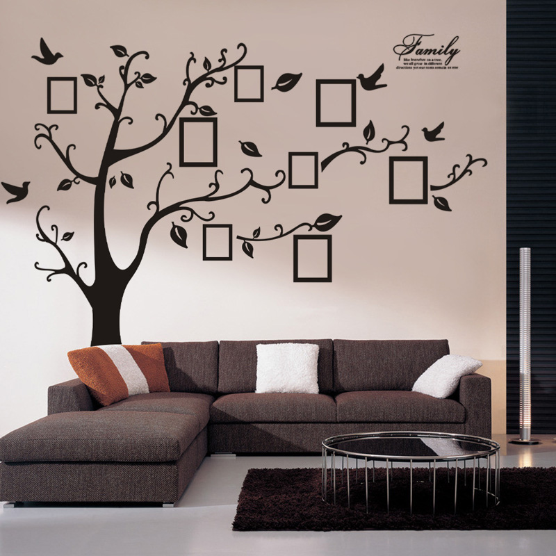 Large Size Photo Tree PVC Wall - Family Tree Print avaliação e preço