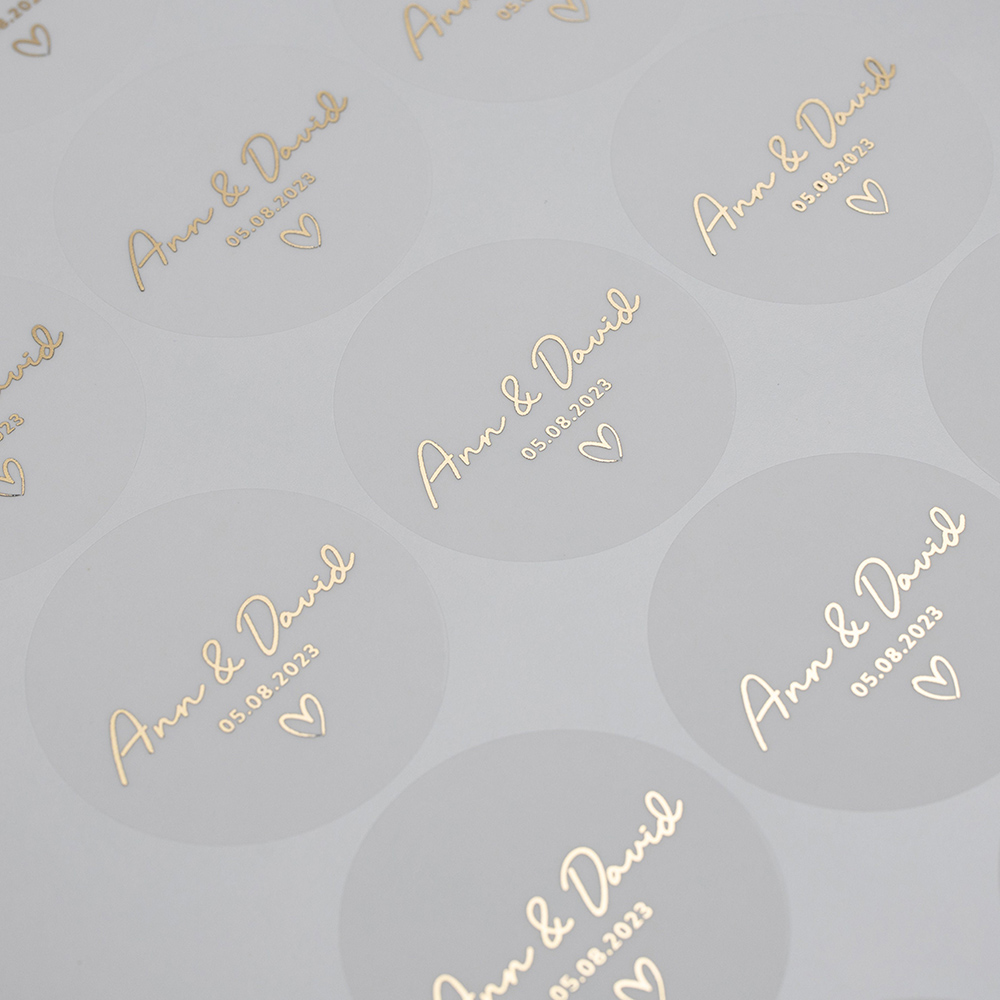 Custom 50pcs Round Gold Foil C - Personalised Candle Label avaliação e preço