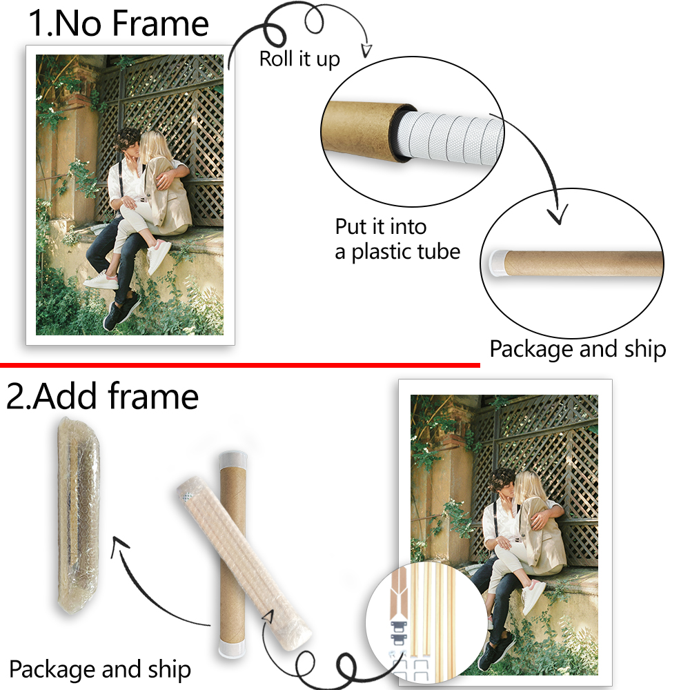 1 Pc Customized Photos on Canv - Engraved Wood Frame avaliação e preço