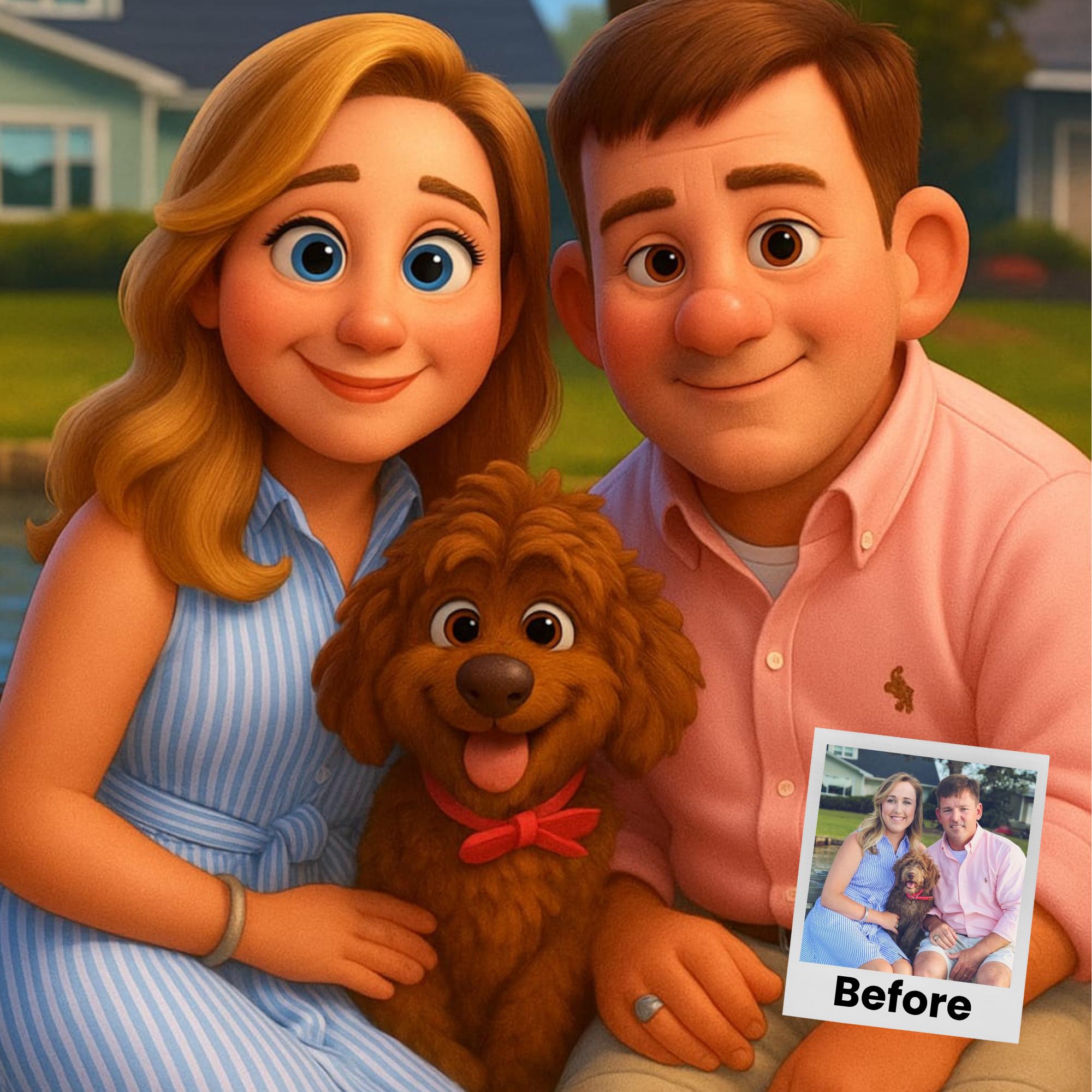 Customizable Cartoon Portrait  - Pet Portrait Custom avaliação e preço