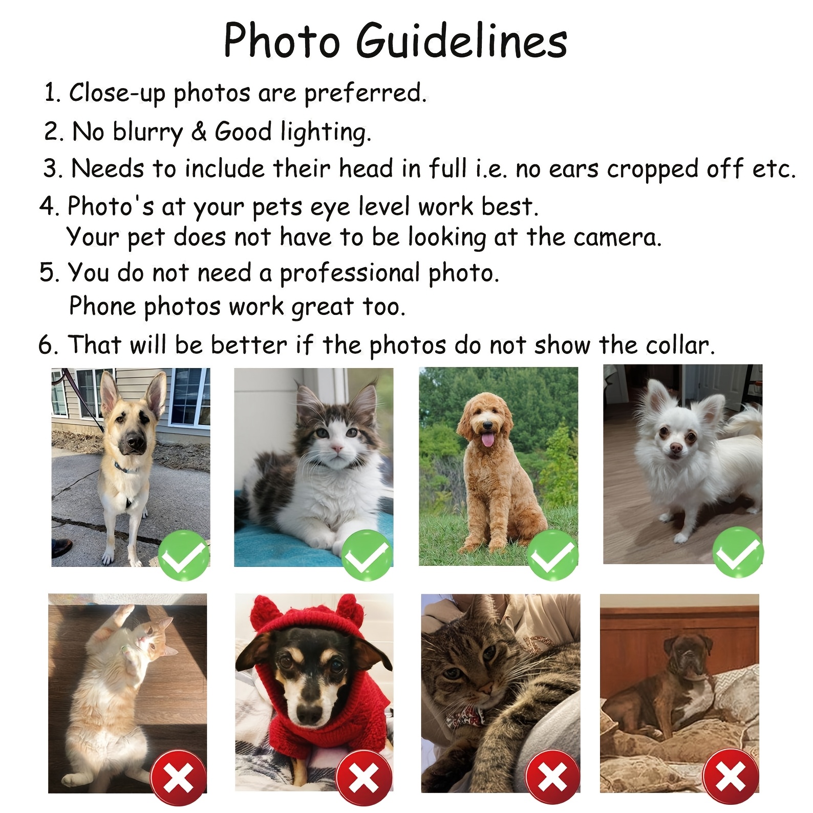 1PC 2D Flat Metal Tin Sign Cus - Pet Portrait Custom avaliação e preço