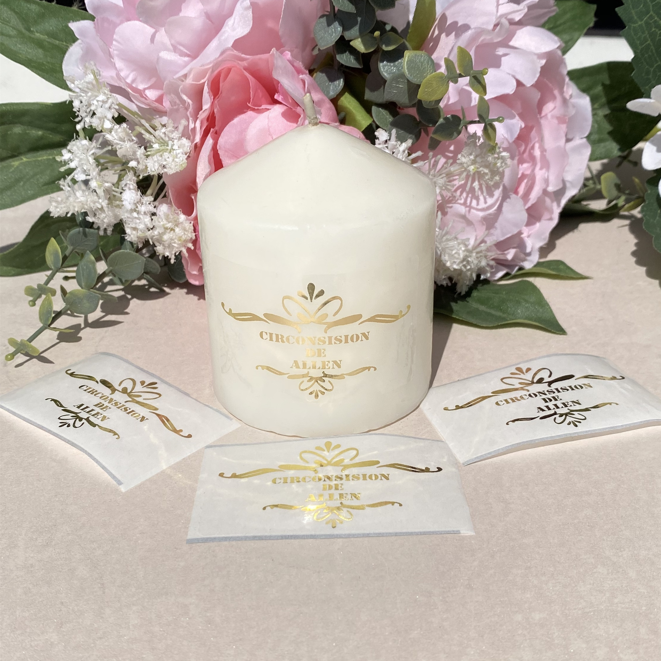 Personalized Boy Circumcision  - Personalised Candle Label avaliação e preço