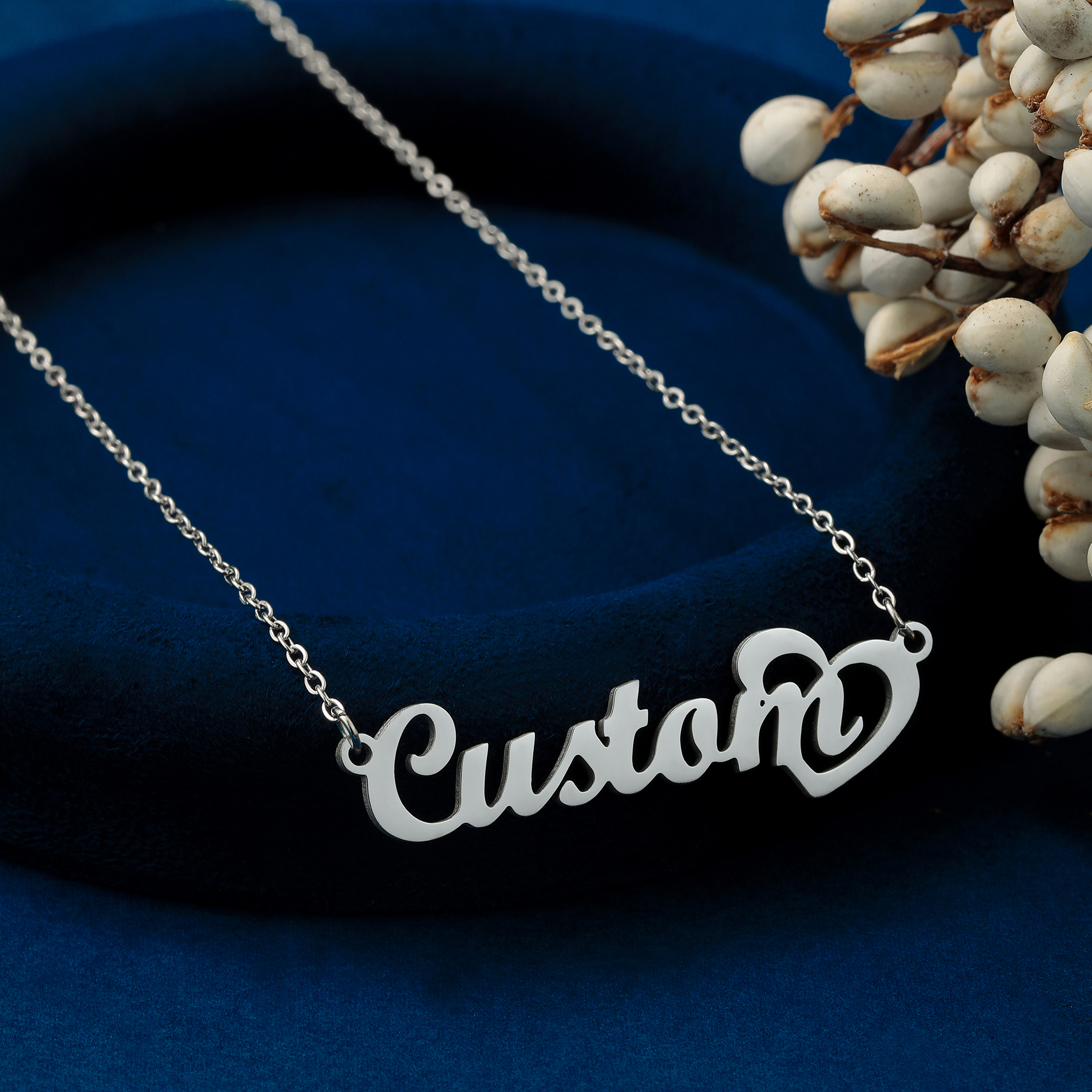 Customized Name Necklace with  - Name Necklace Custom avaliação e preço