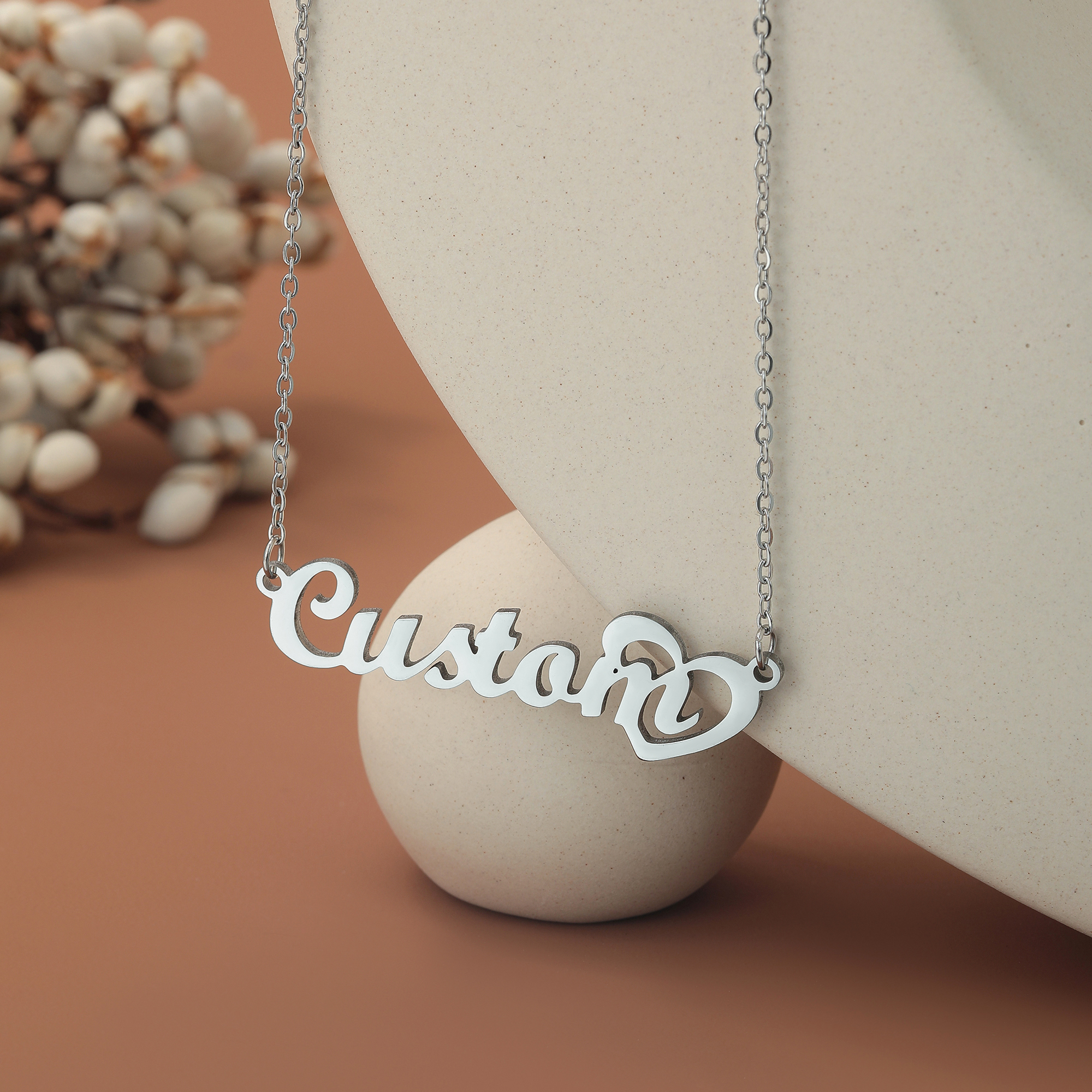 Customized Name Necklace with  - Name Necklace Custom avaliação e preço