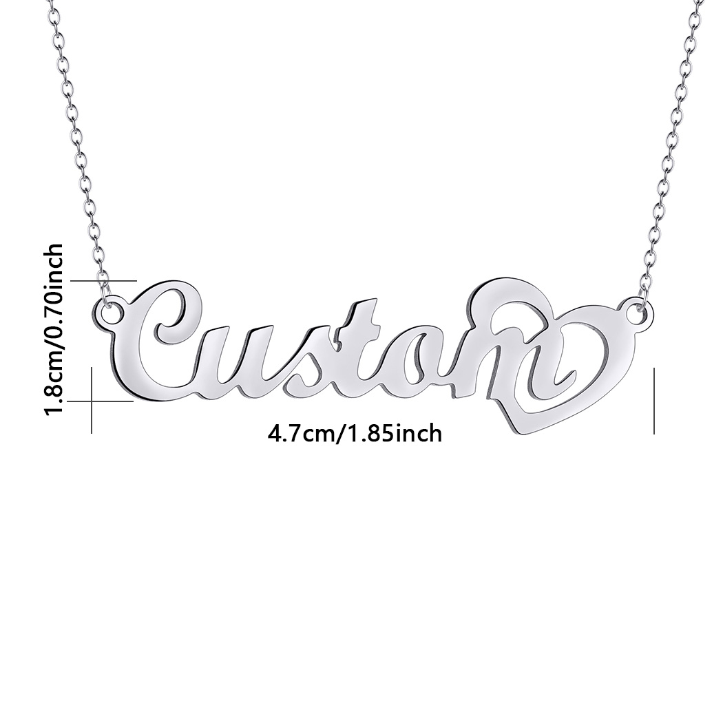 Customized Name Necklace with  - Name Necklace Custom avaliação e preço
