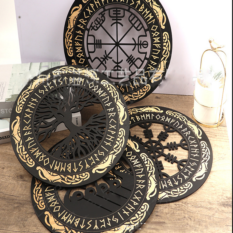 4PCS Set Wall Art Nordic Vikin - Family Tree Print avaliação e preço