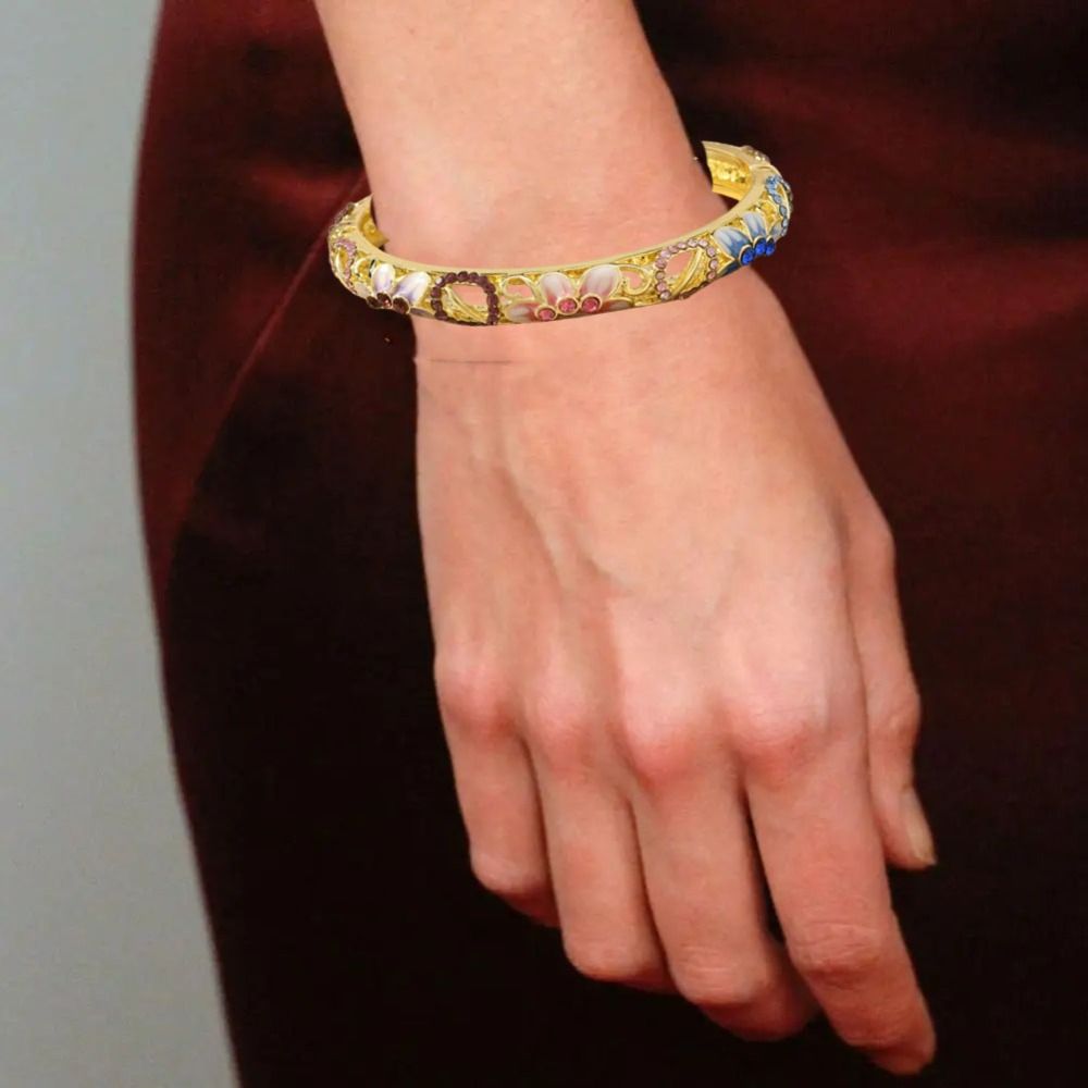 Double Bangle Vintage Cloisonn - Coordinates Bracelet avaliação e preço