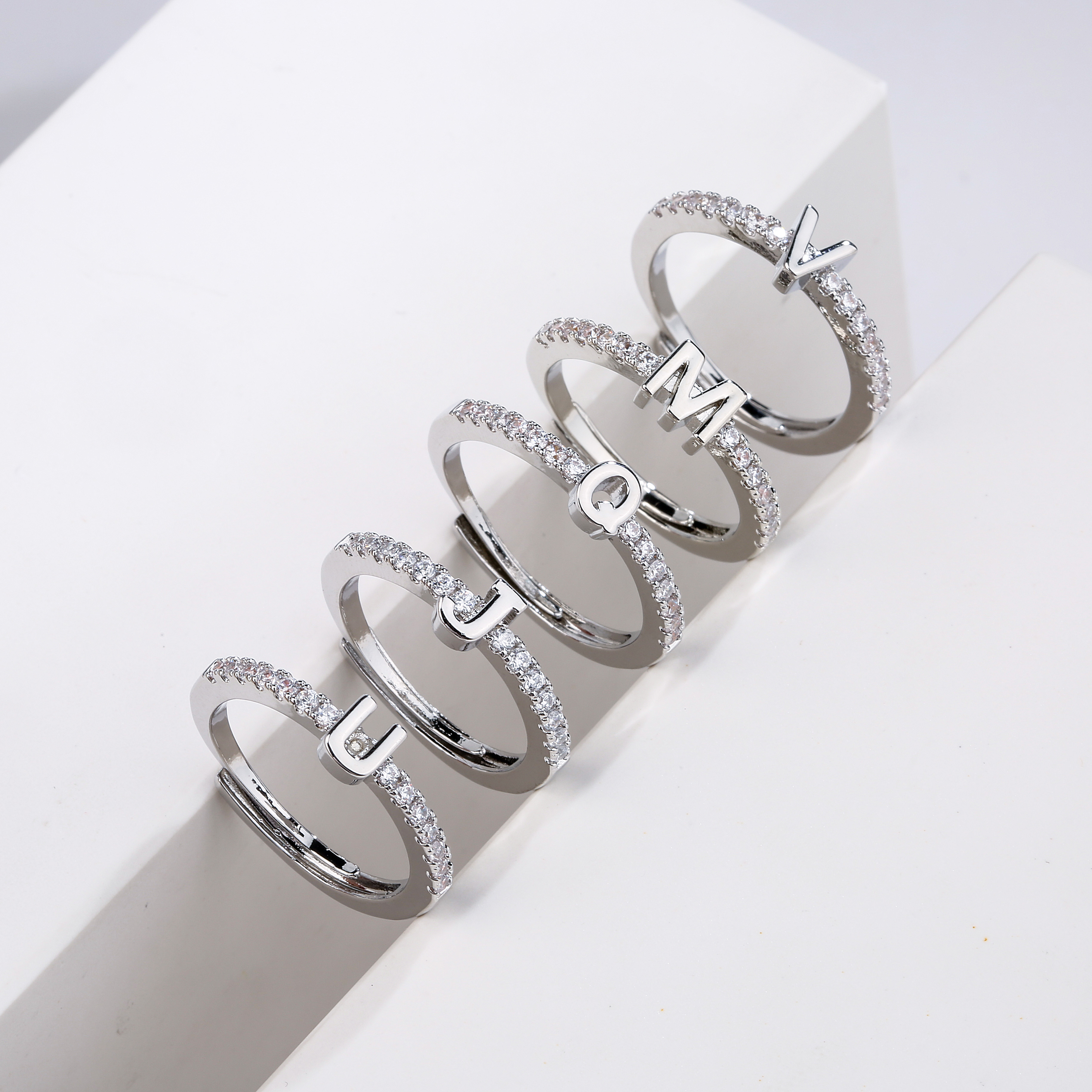 HECHENG,Fashion Initials Lette - Initial Ring Custom avaliação e preço