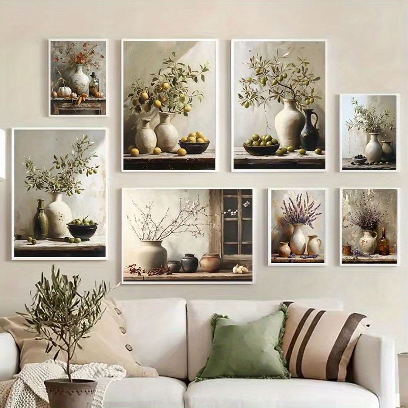 1pc Frameless  Retro Still Lif - Family Tree Print avaliação e preço