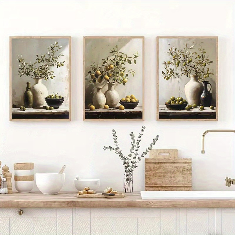 1pc Frameless  Retro Still Lif - Family Tree Print avaliação e preço