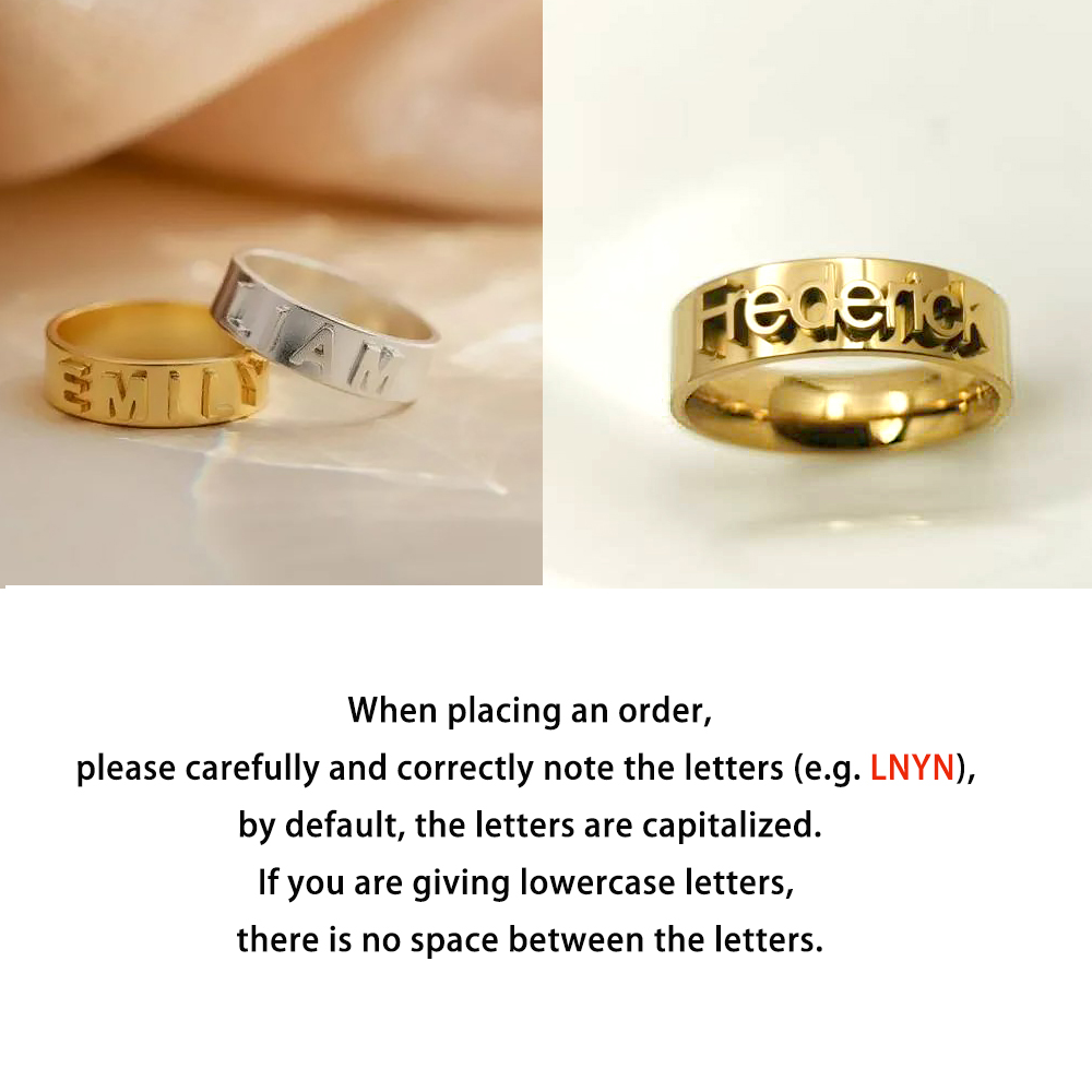 Personalized Name Ring for Men - Initial Ring Custom avaliação e preço