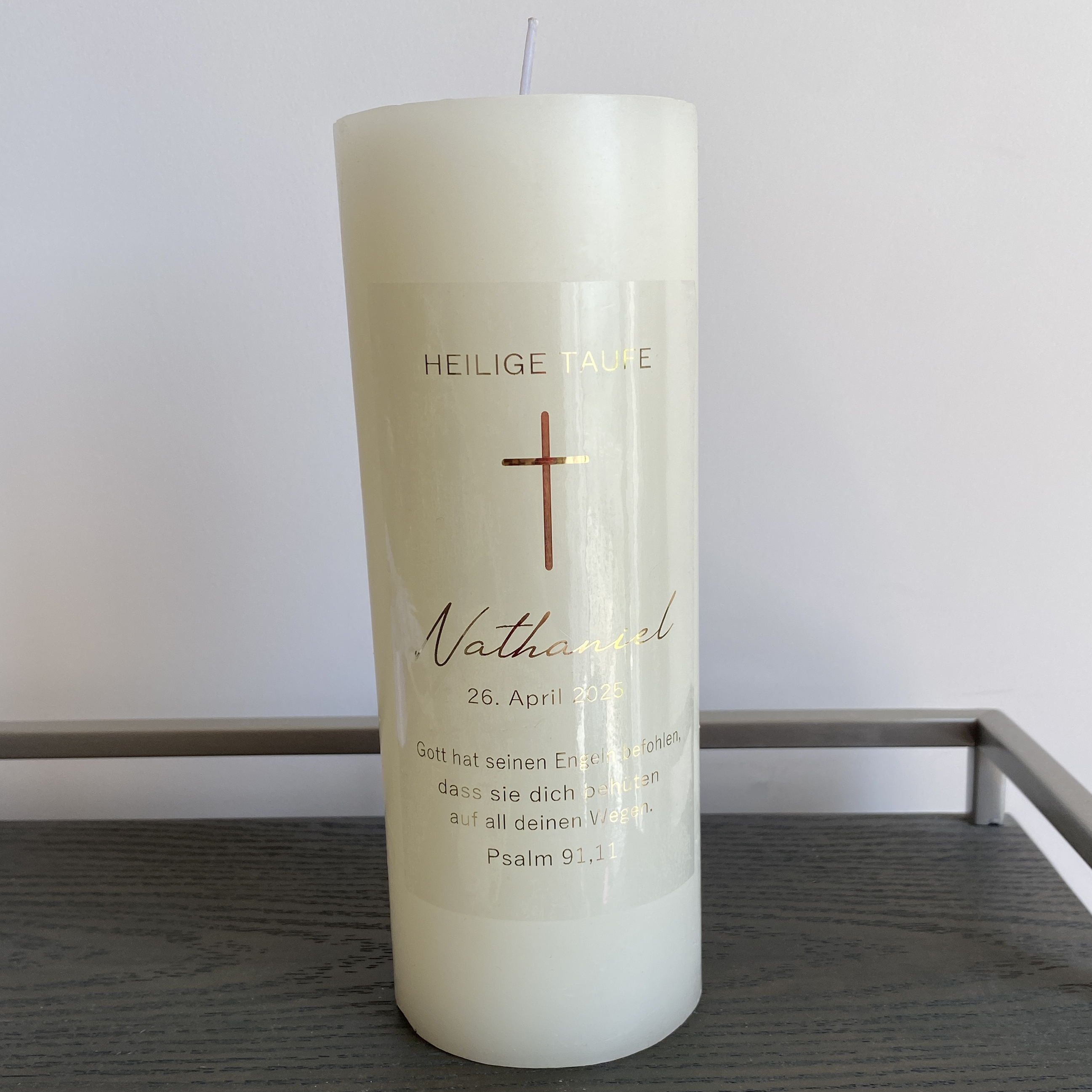 Personalized My Holy Baptism C - Personalised Candle Label avaliação e preço