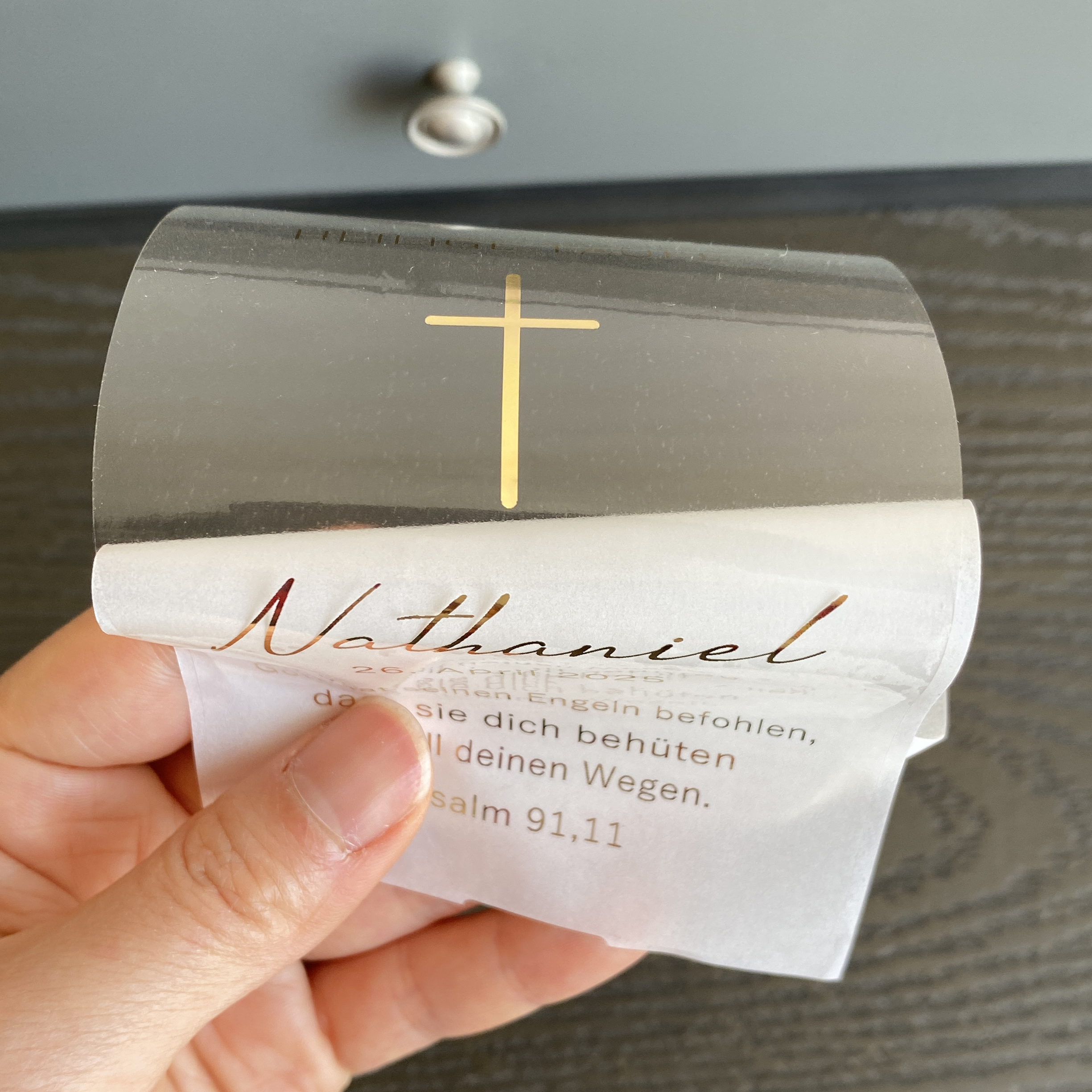 Personalized My Holy Baptism C - Personalised Candle Label avaliação e preço