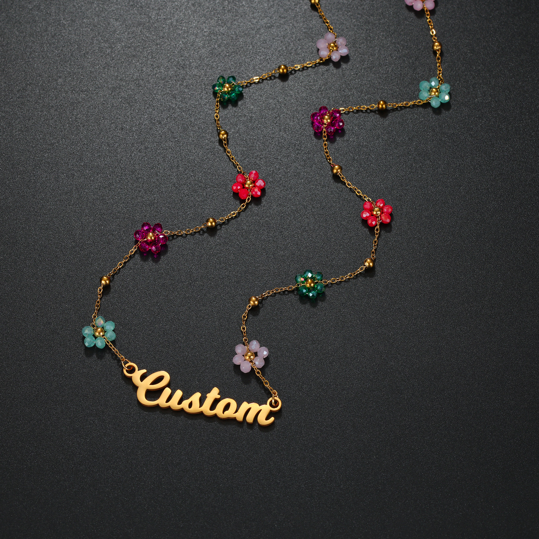 Atoztide Custom Name Jewelry S - Birth Flower Necklace avaliação e preço