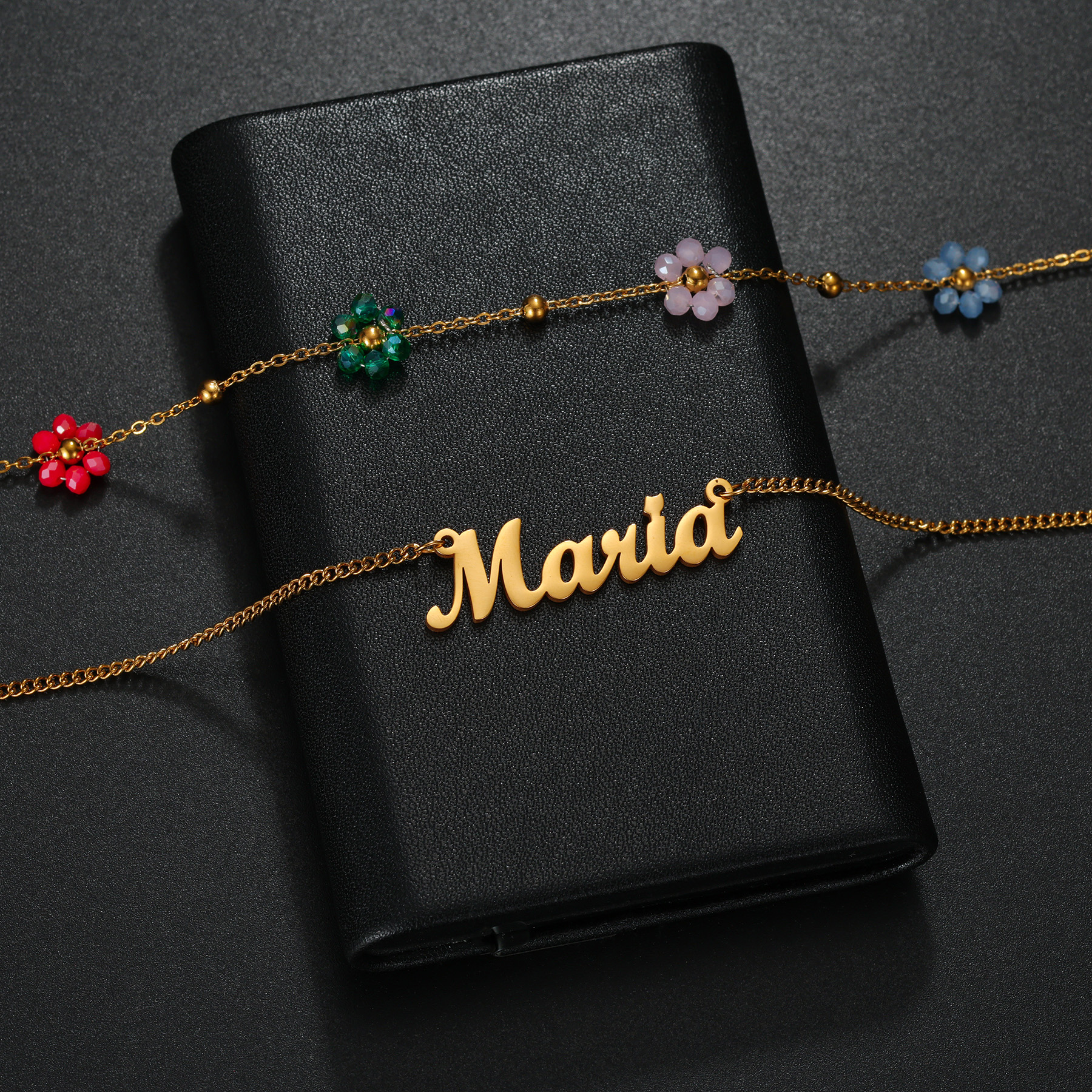 Atoztide Custom Name Jewelry S - Birth Flower Necklace avaliação e preço