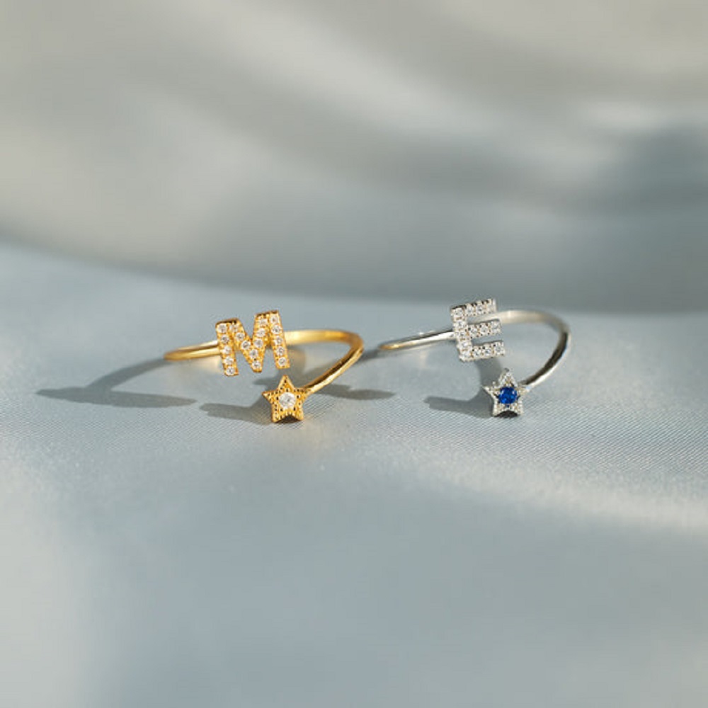 YOU WERE BORN TO SHINE INITIAL - Initial Ring Custom avaliação e preço