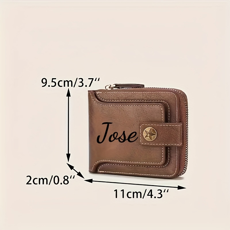 Custom Name Men's Wallet Gift  - Personalized Name Box avaliação e preço