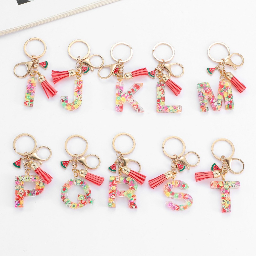 Personalized A-Z Key Ring Buck - Monogram Keychain Leather avaliação e preço