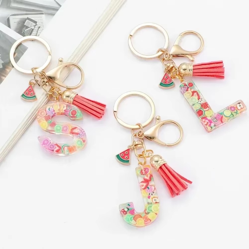 Personalized A-Z Key Ring Buck - Monogram Keychain Leather avaliação e preço
