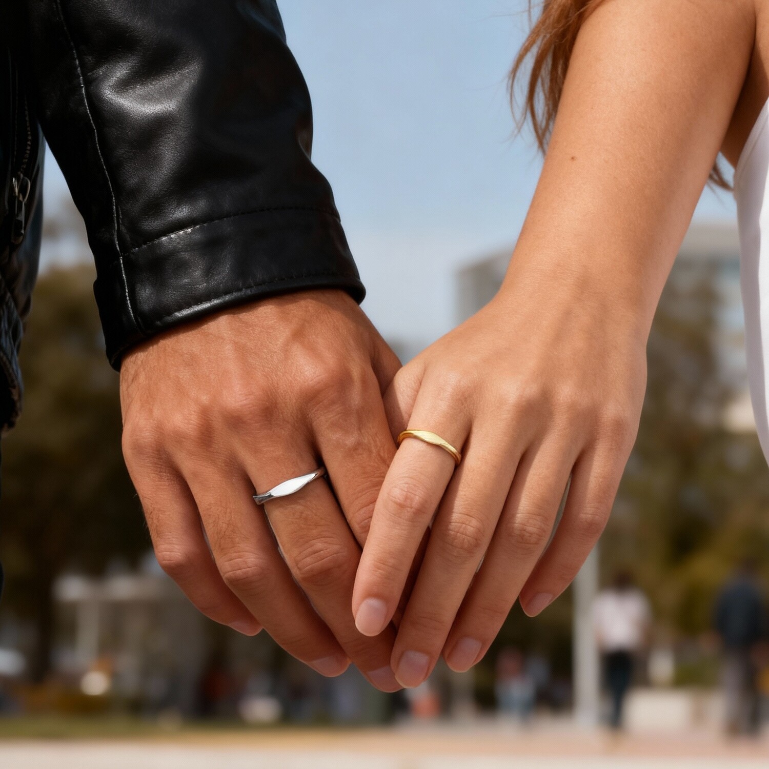 Minimalist Couple Ring for Men - Initial Ring Custom avaliação e preço