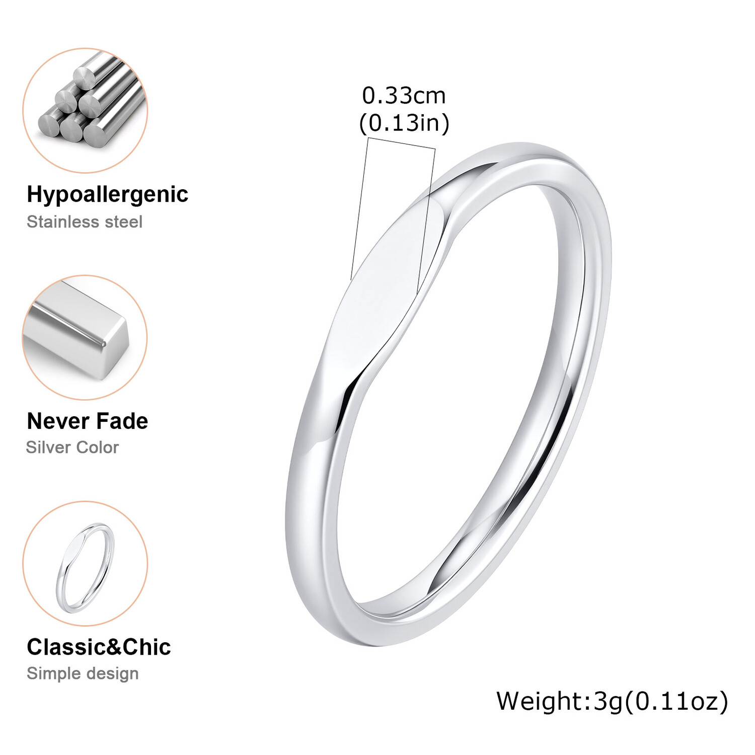 Minimalist Couple Ring for Men - Initial Ring Custom avaliação e preço