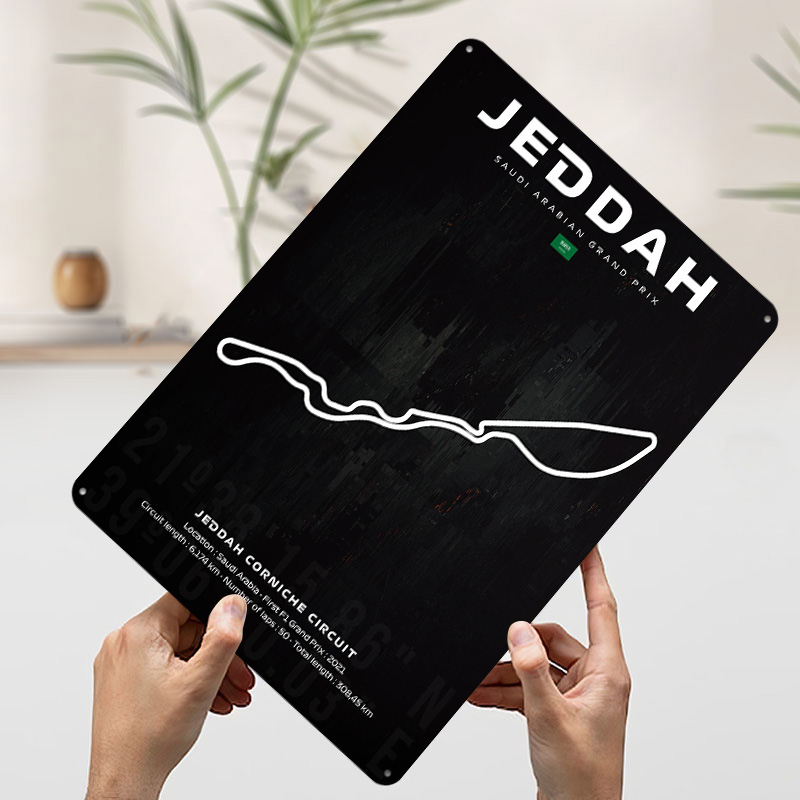 Jeddah Circuit Map Poster Cust - Custom Map Poster avaliação e preço