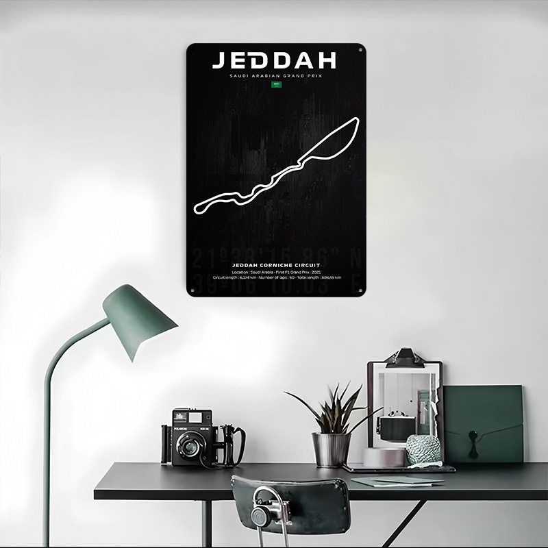 Jeddah Circuit Map Poster Cust - Custom Map Poster avaliação e preço