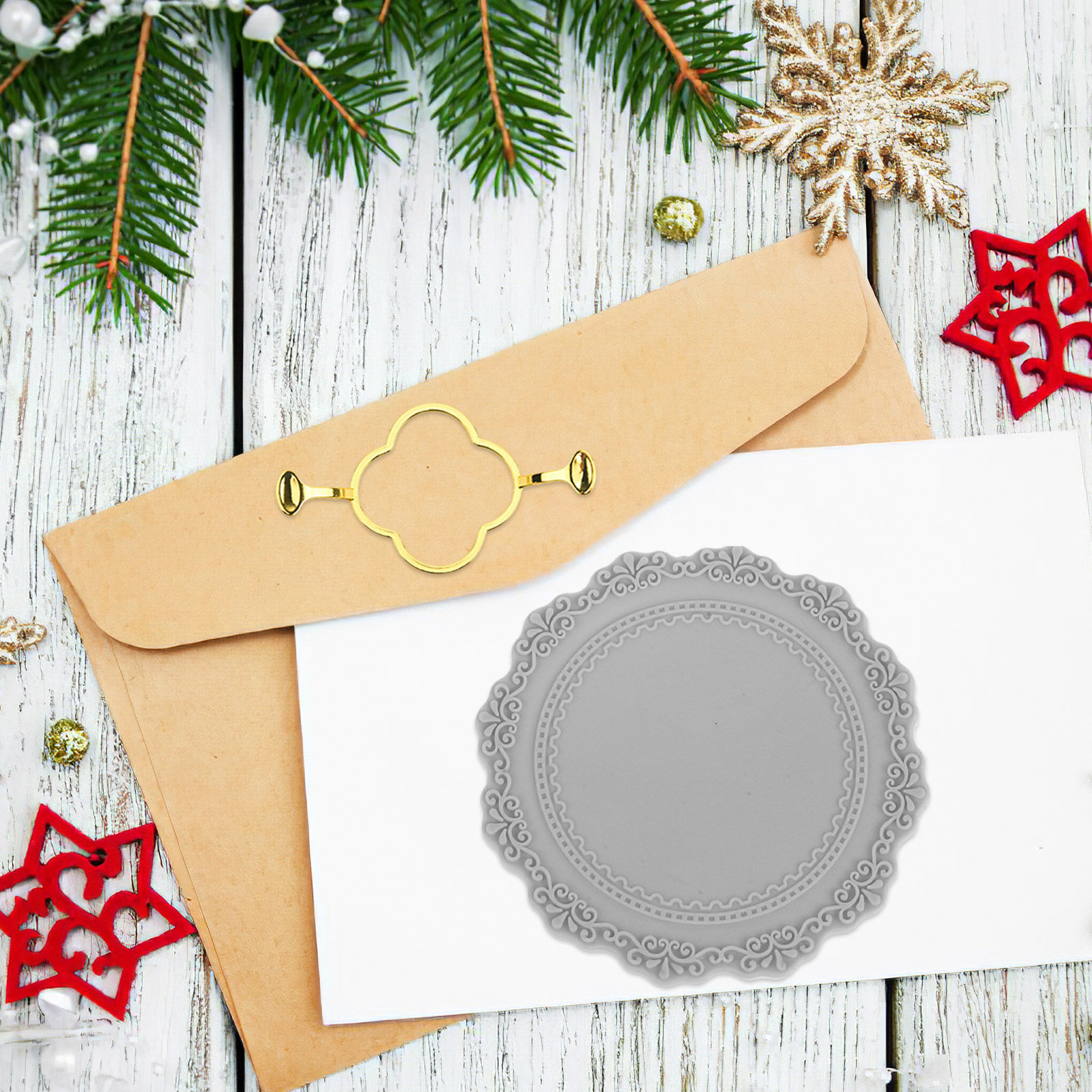 1Set Wax Seal Stamp Kit Metal  - Wax Seal Letter Kit avaliação e preço