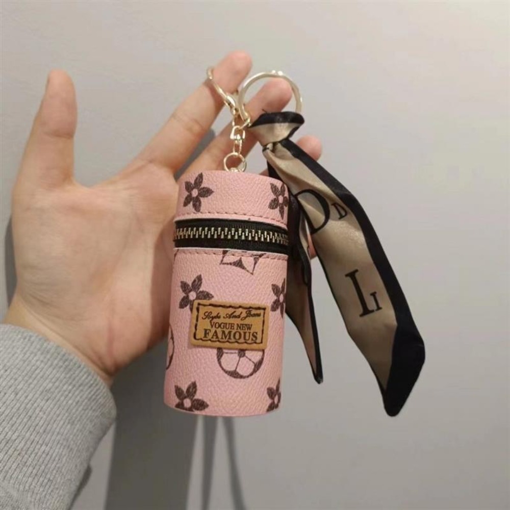 Pink Monogram Floral Print Cyl - Monogram Keychain Leather avaliação e preço